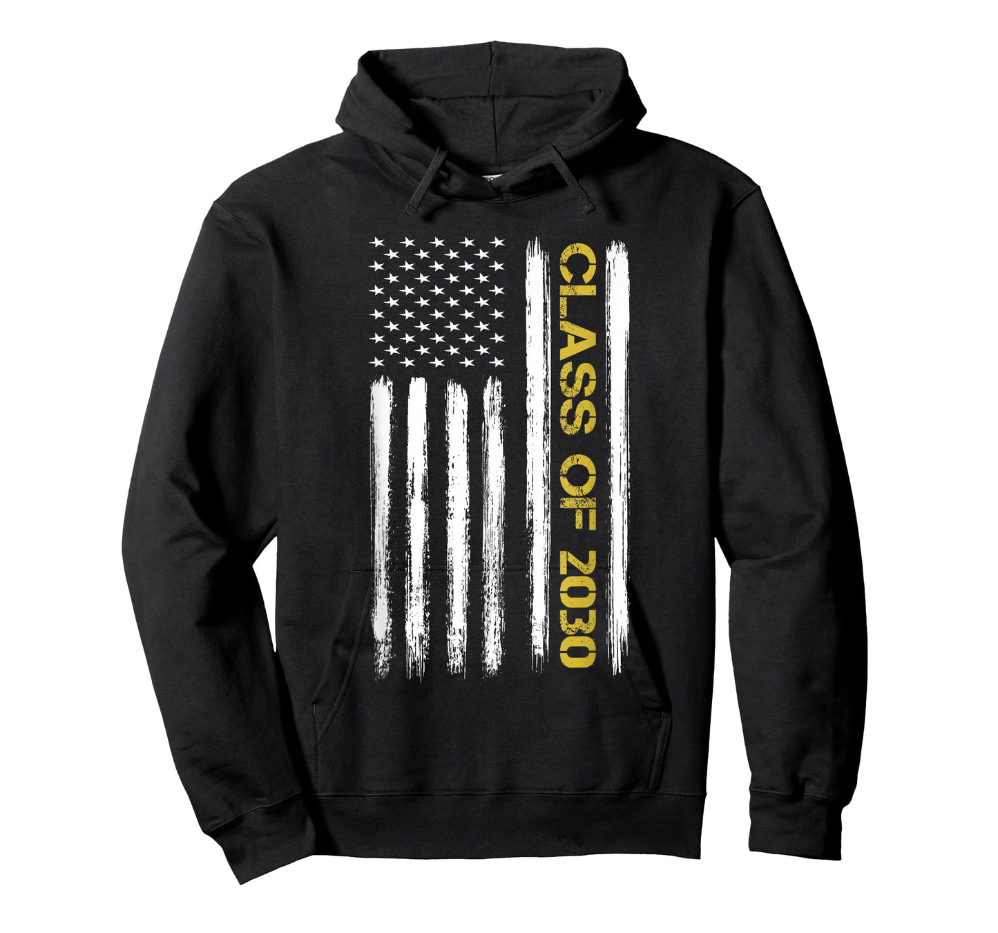 Senior Class Of 2030 Patriotic American Flag Graduation Gift T-Shirt