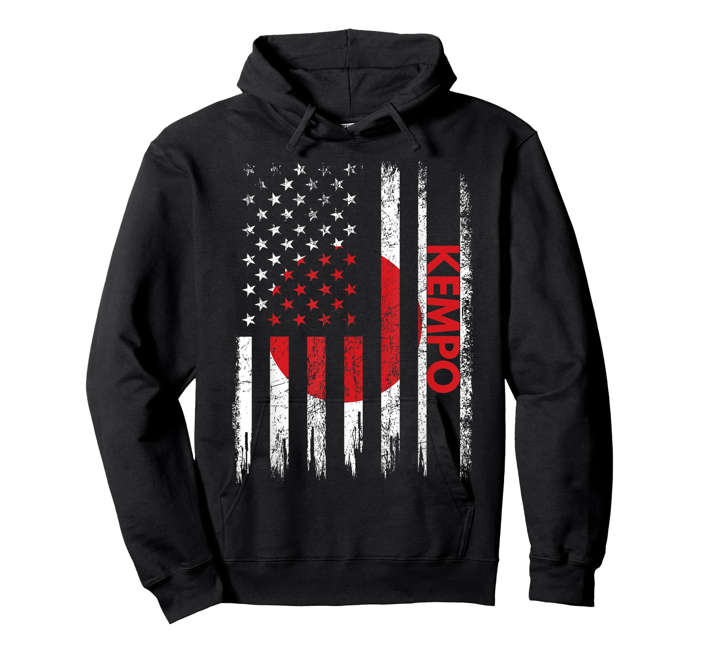 Kempo American Flag Karate Japanese Martial Arts T-Shirt