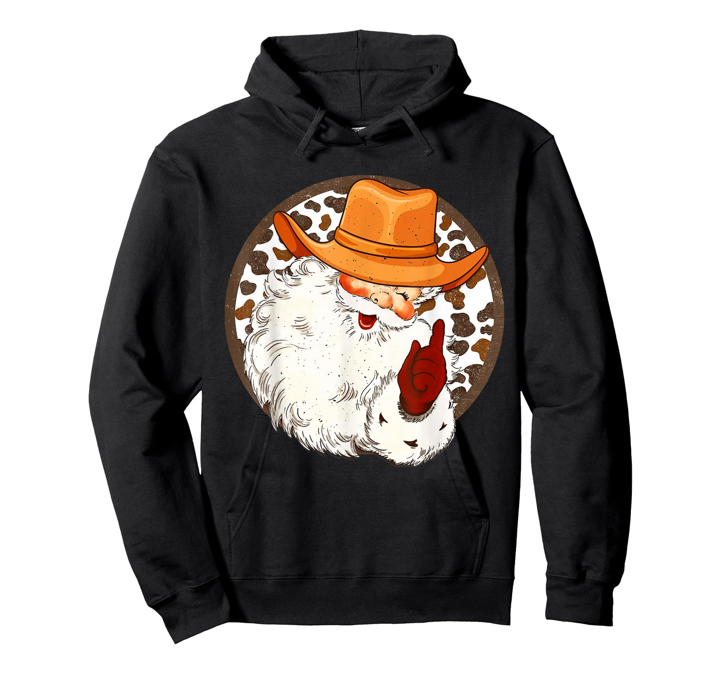 Vintage Cowboy Santa Claus Country Christmas Howdy Costume T-Shirt