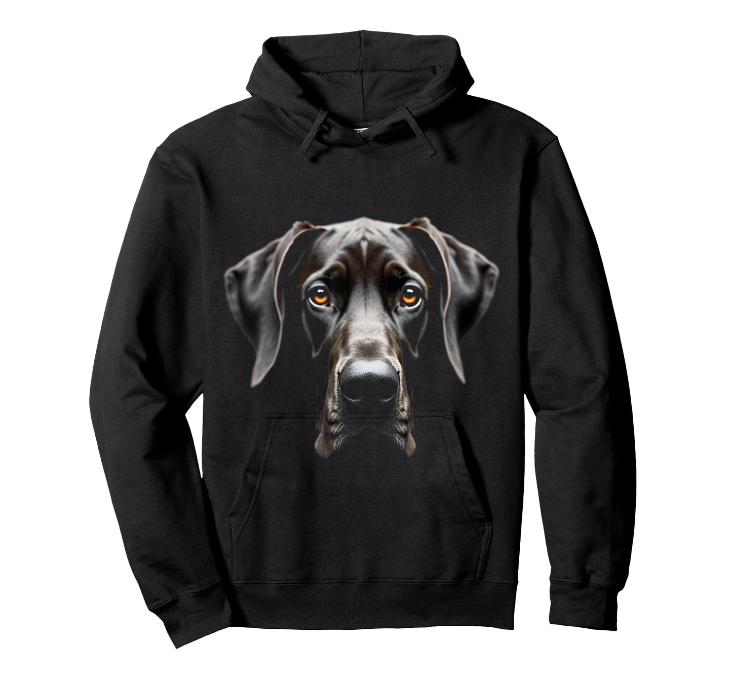 Black Great Dane Dog Great Dane Face T-Shirt