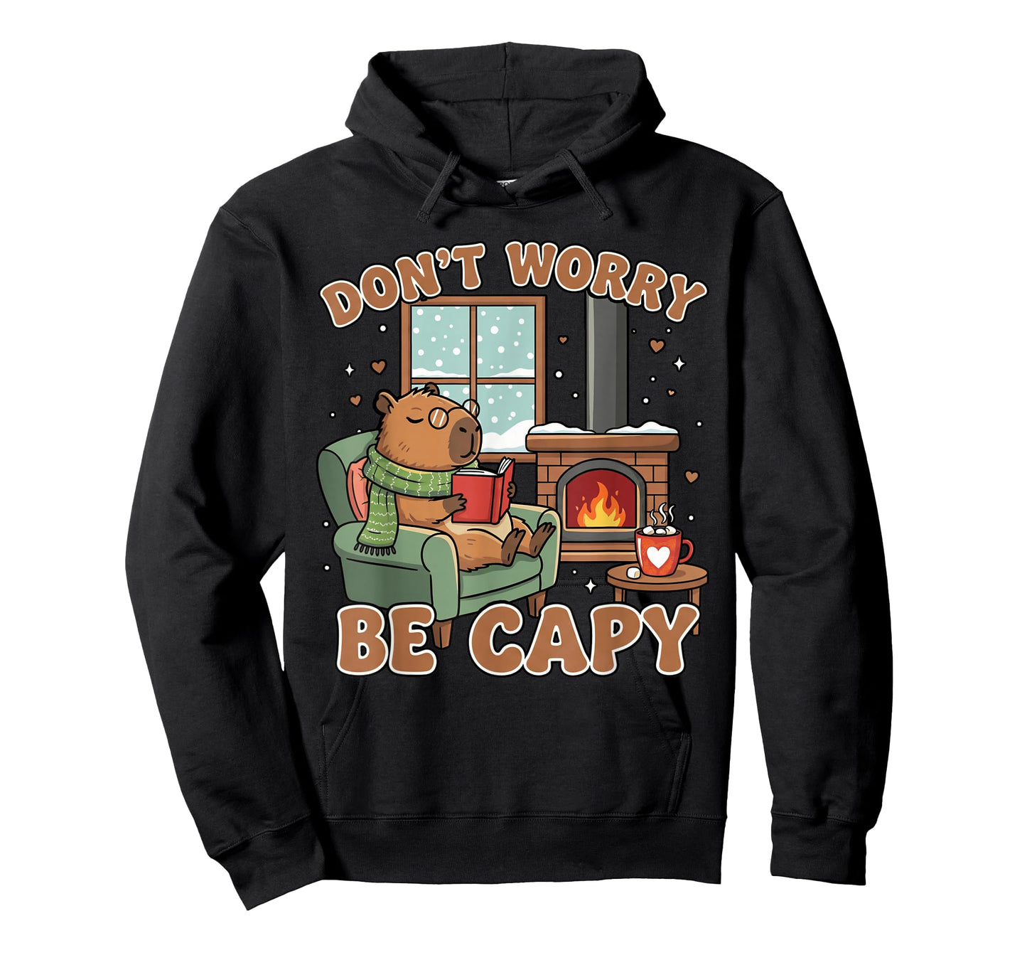 Don't Worry Be Capy Capybara Lover Youth Women Boys Kids T-Shirt