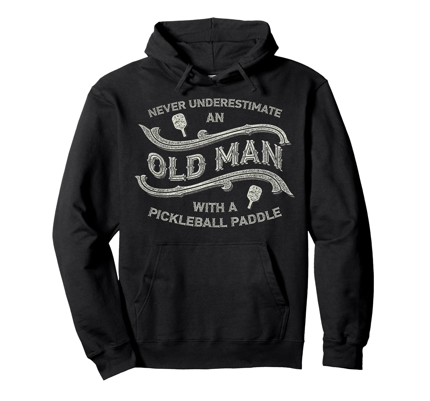 Never Underestimate Old Man with Pickleball Paddle T-Shirt