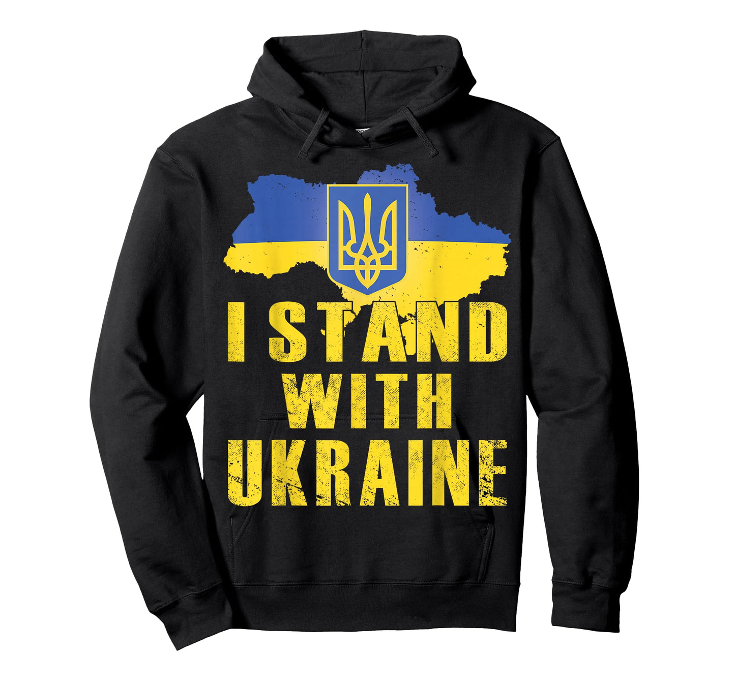 I Stand With Ukraine Shirt Ukrainian Flag Zelensky Tryzub T-Shirt