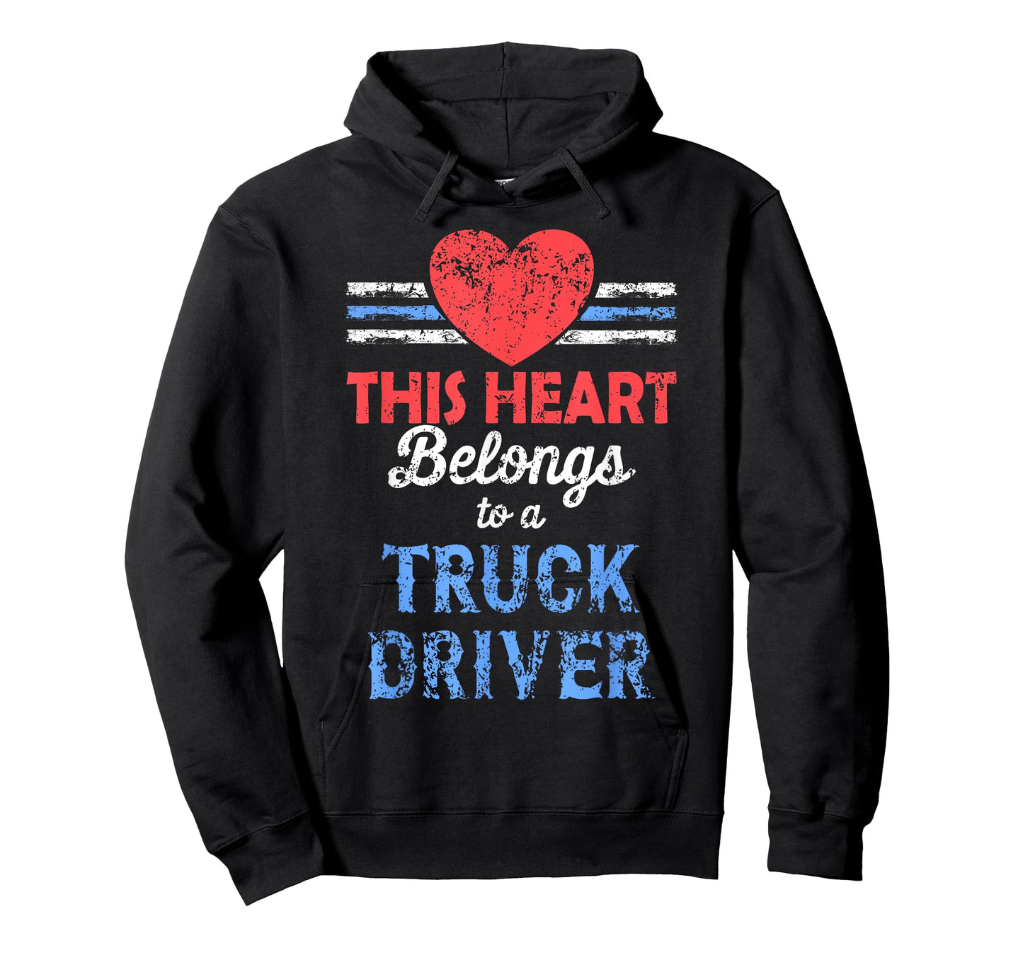 Truck Driver Wife, This Heart Belongs to a Truck Driver T-Shirt
