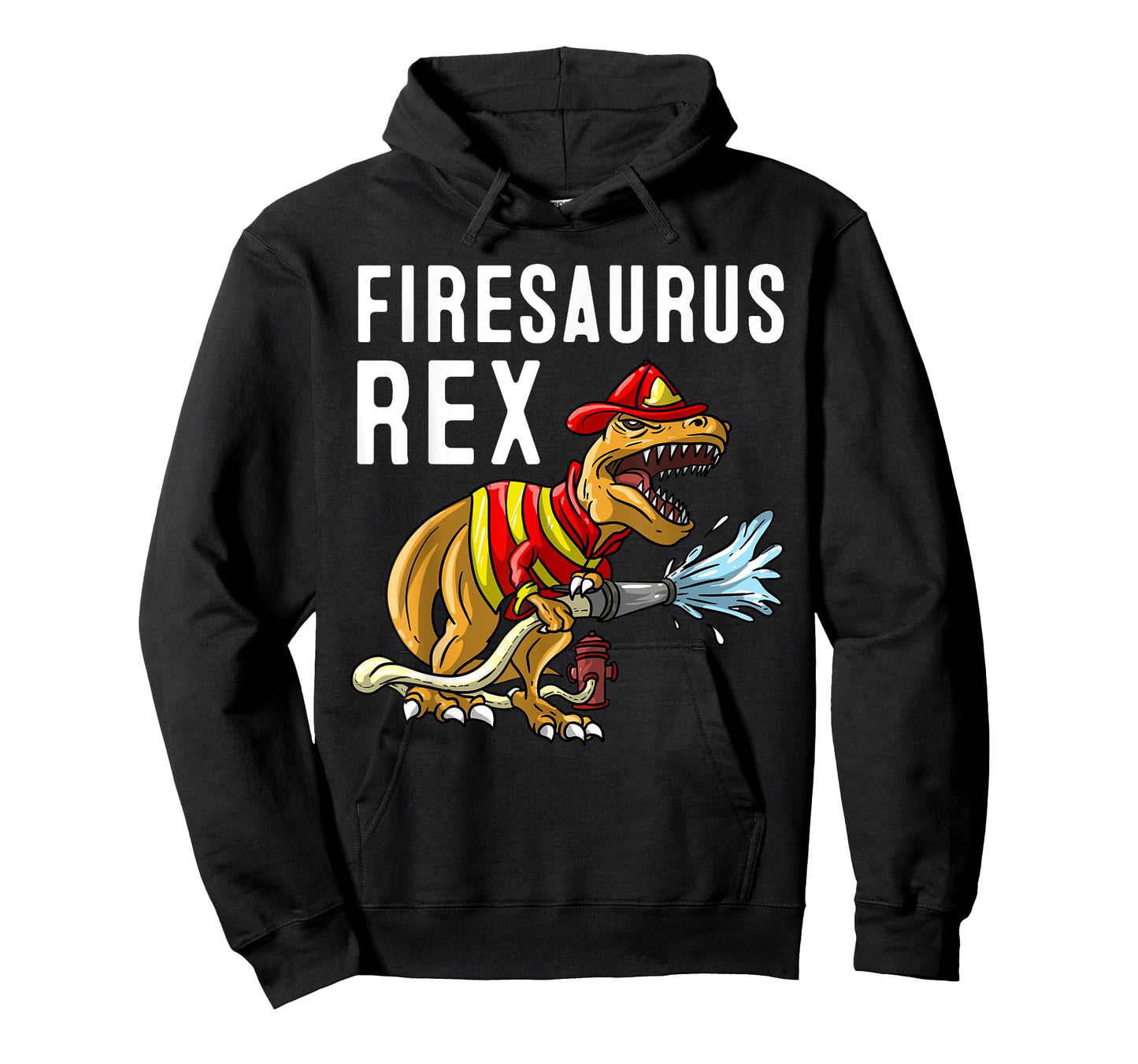 Funny Firemen Firefighter Gift Dino Boys Cool Firesaurus Rex T-Shirt