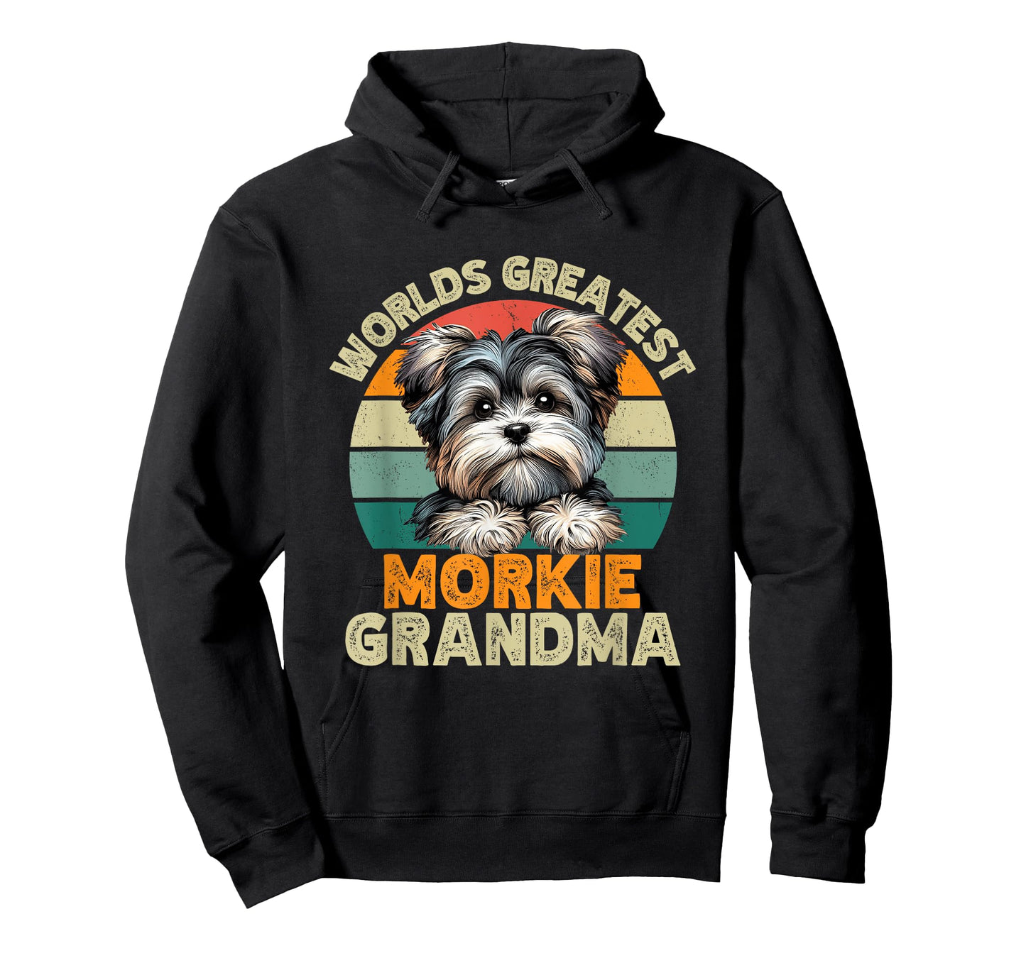 Worlds Greatest Morkie Dog Grandma Funny Retro Dogs Owner T-Shirt for Men Women
