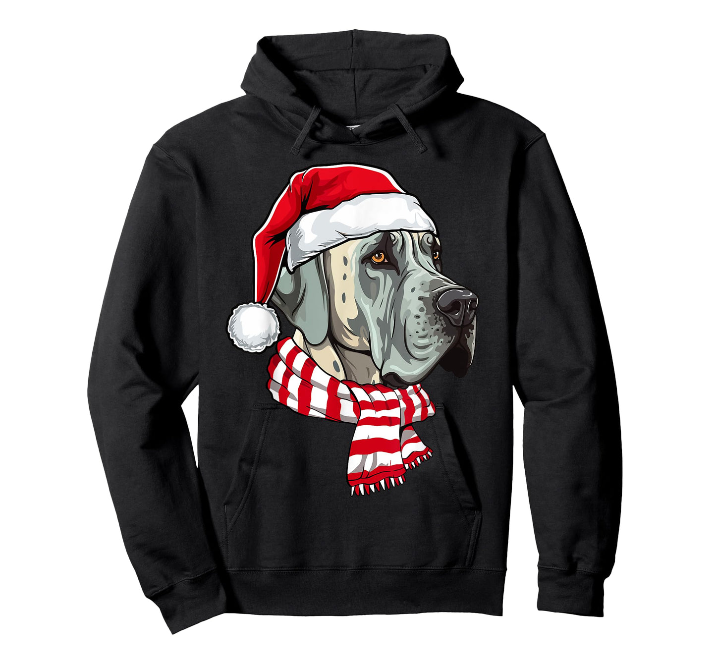 Santa Great Dane Christmas Dog Lover Men Women Kids T-Shirt
