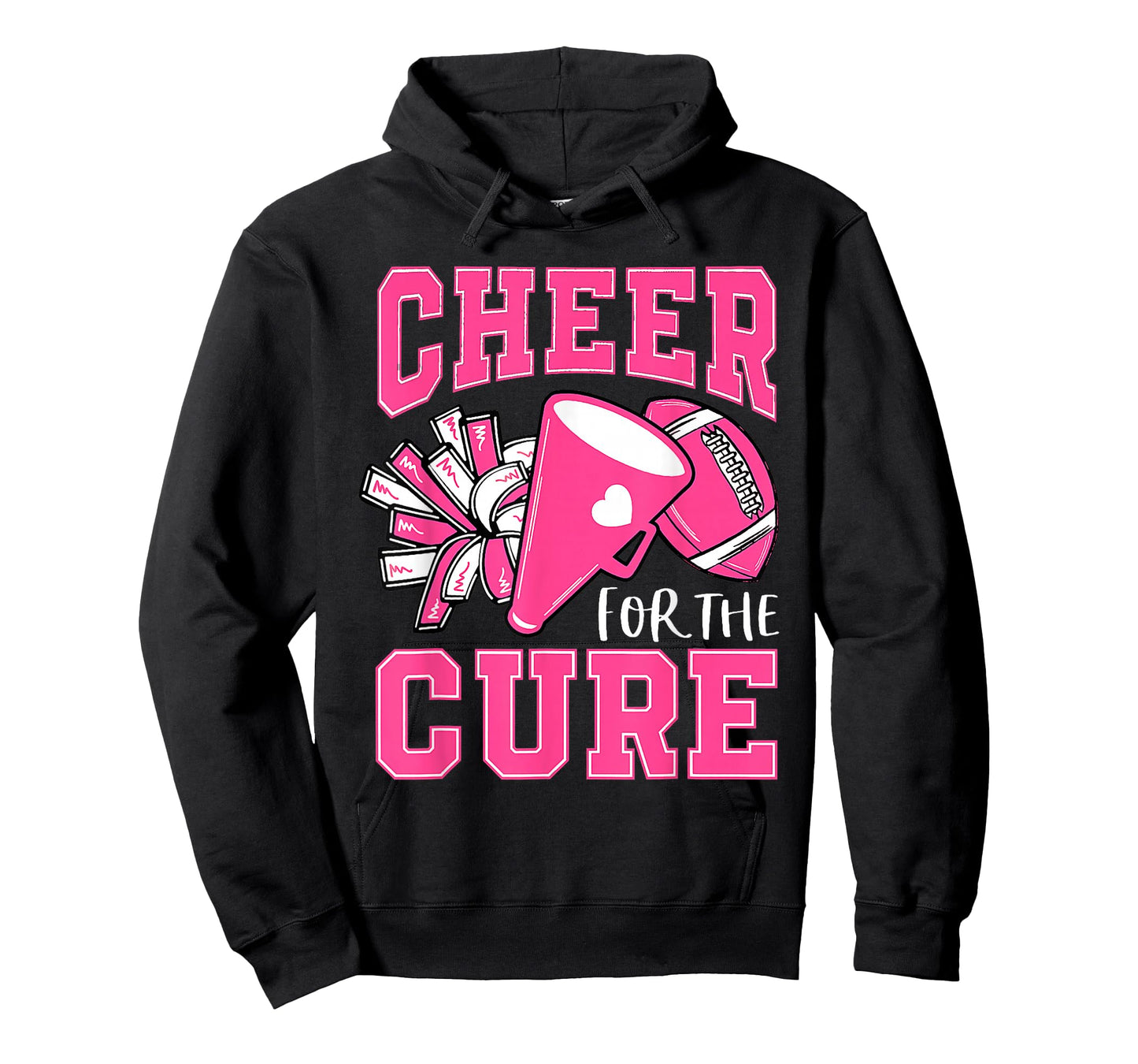 Cheer For Cure Breast Cancer Awareness Cheerleader T-Shirt