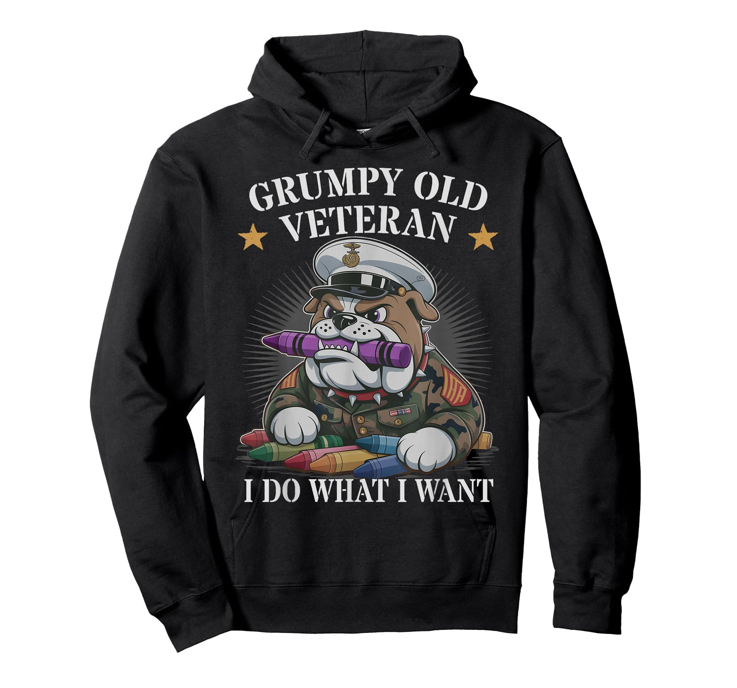 Cute Grumpy Old Veteran I DO What Want Squad Military Corps T-Shirt