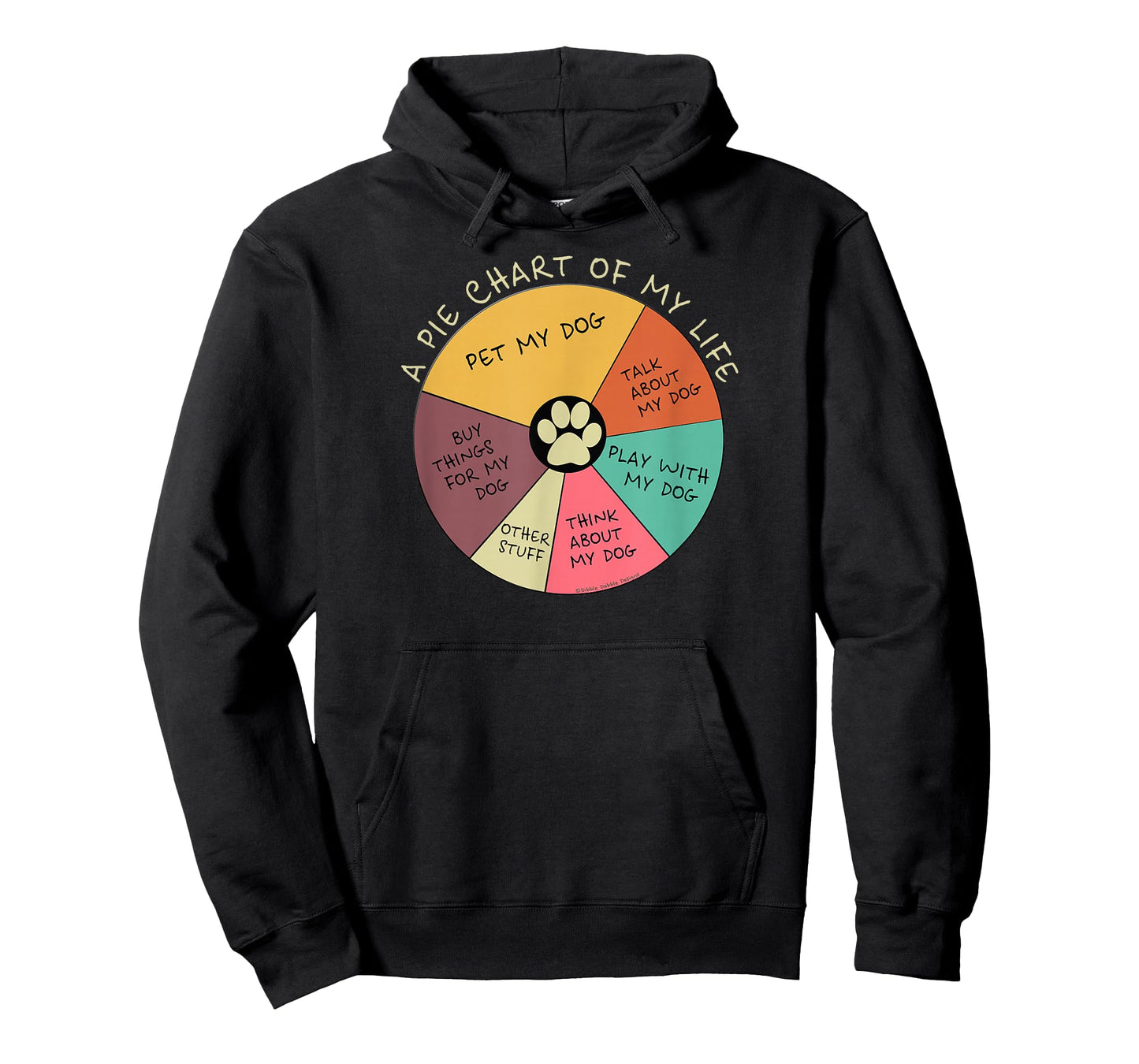 Funny Pie Chart Day in The Life of a Dog Lover T-Shirt
