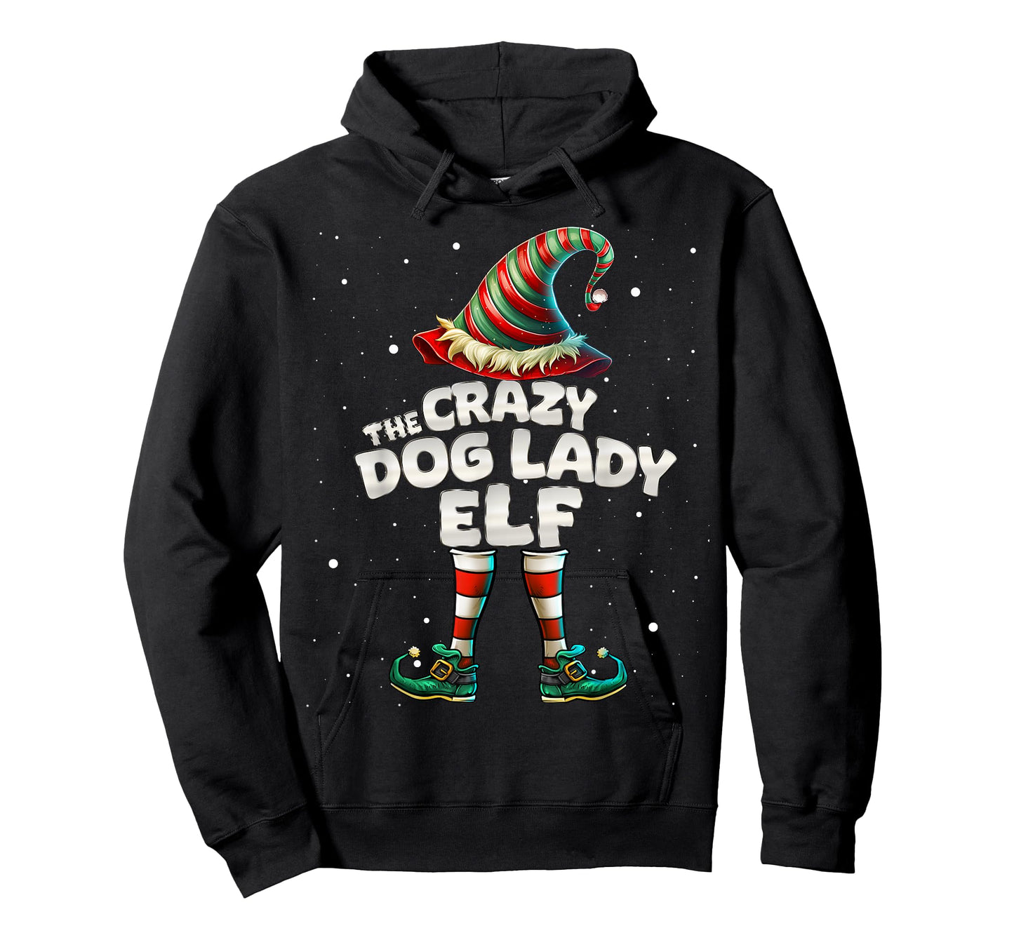 The Crazy Dog Lady Elf Family Matching Group Christmas T-Shirt