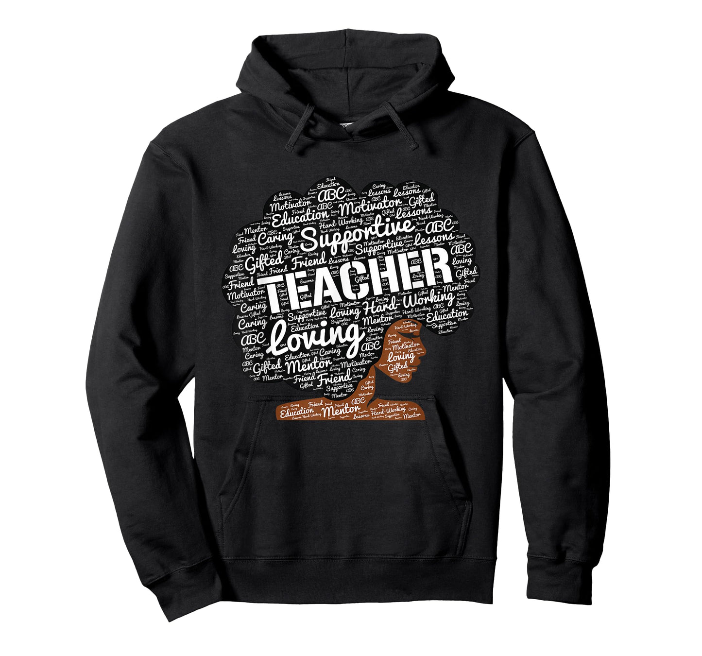 African American Black Teacher Educator Afro Words T-Shirt