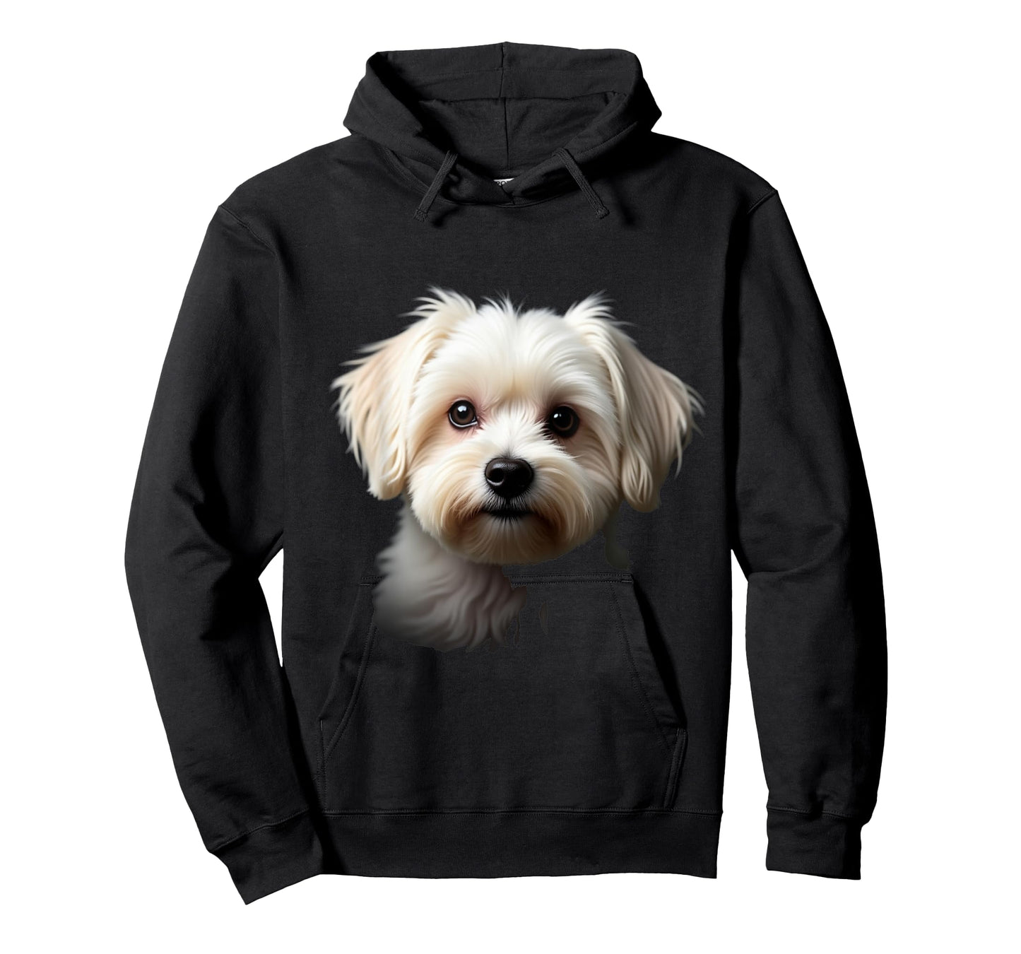 Black Maltese Dog Maltese Face T-Shirt