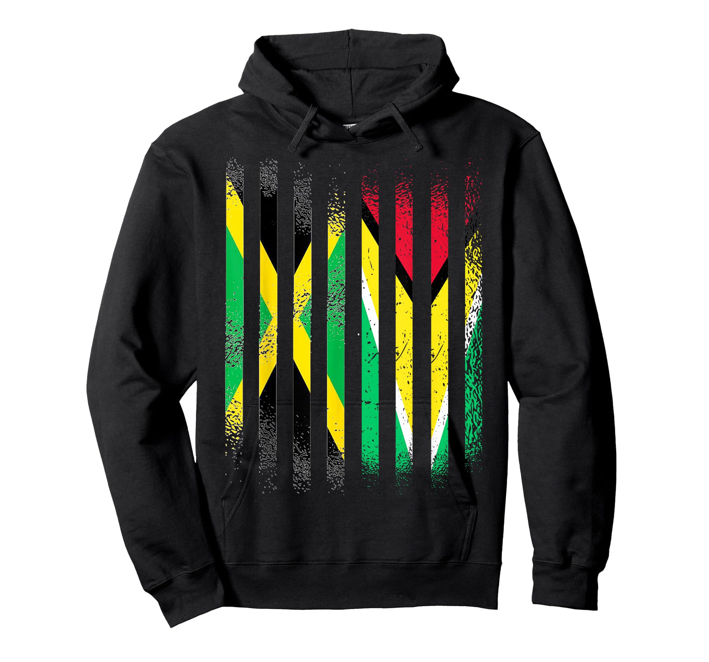 Jamaica Flag Guyana Grown Country Flags Stripes T-Shirt