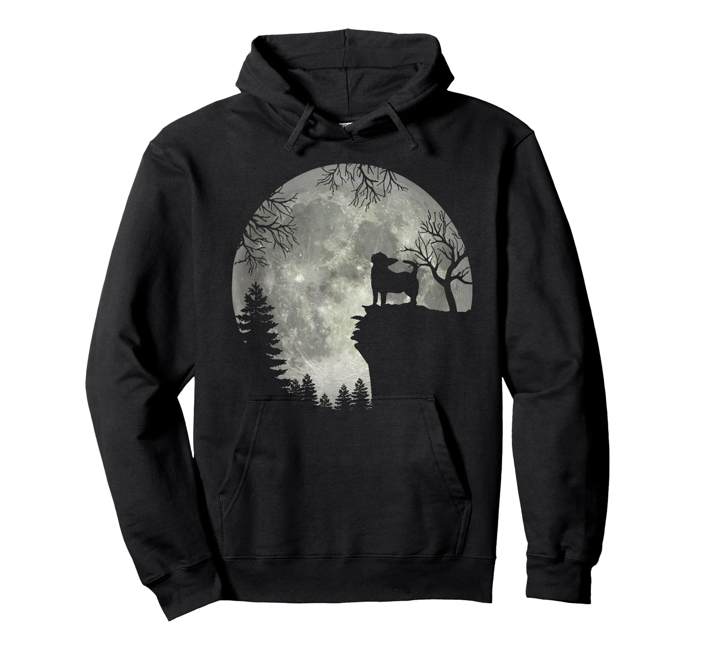 Chihuahua dog And Moon Halloween Men Women Kids T-Shirt