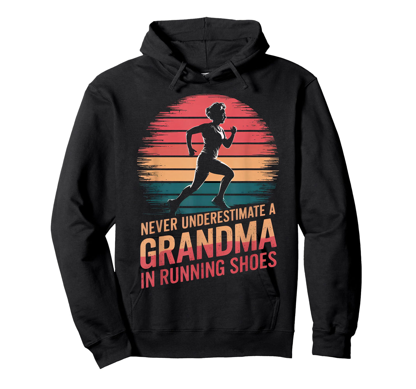 Runner Granny Never Underestimate a Grandma in Running Shoes T-Shirt