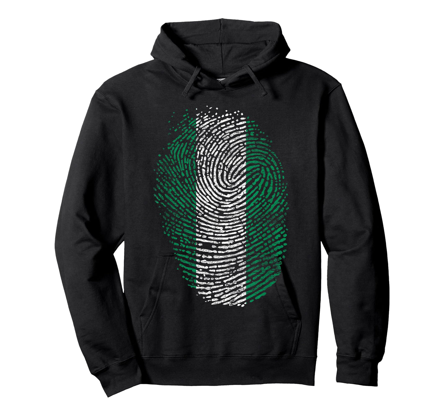 Nigeria Flag Gift Fingerprint T-Shirt