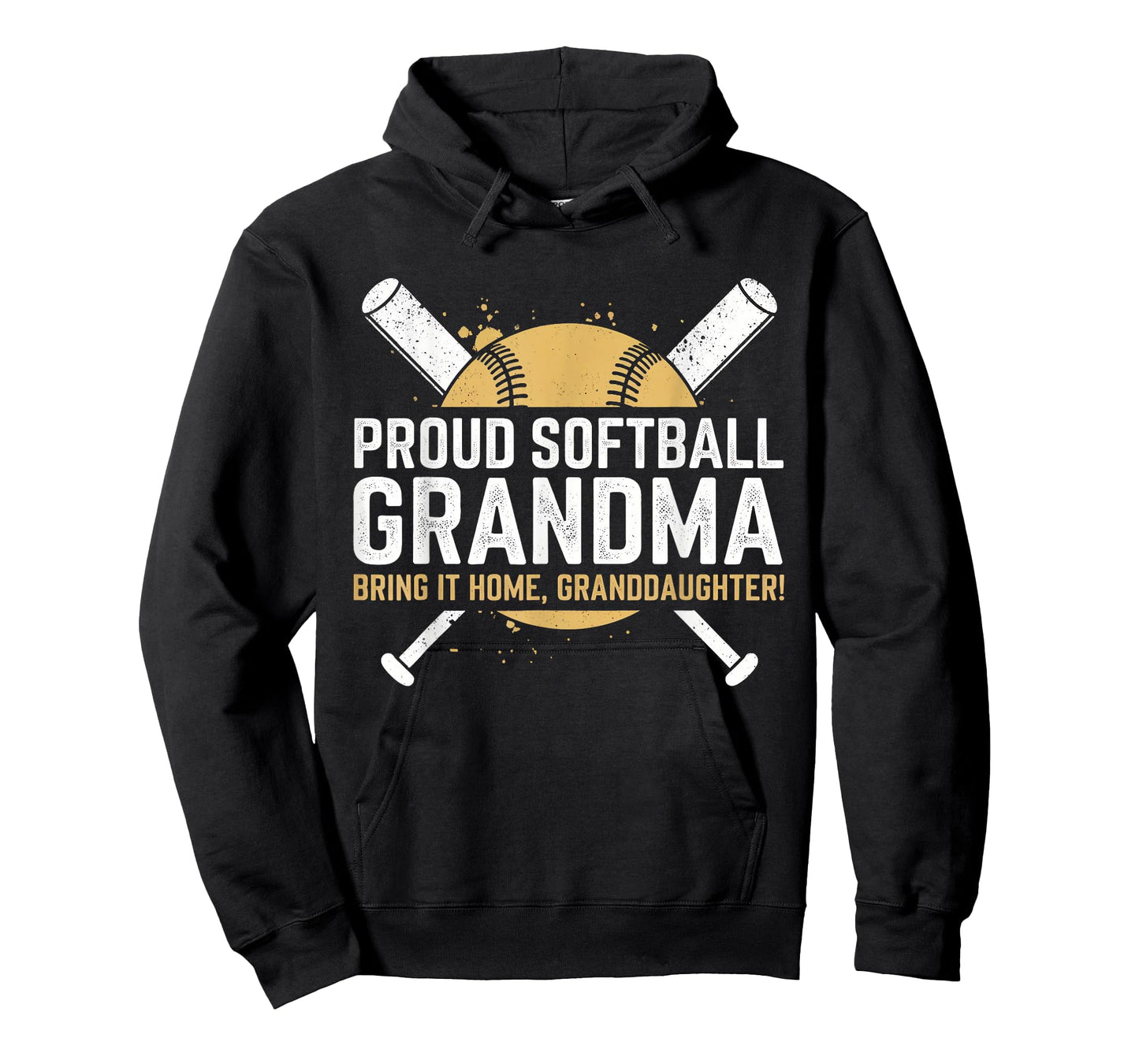 Proud Softball Grandma Softball Bring It Home Granddaughter T-Shirt