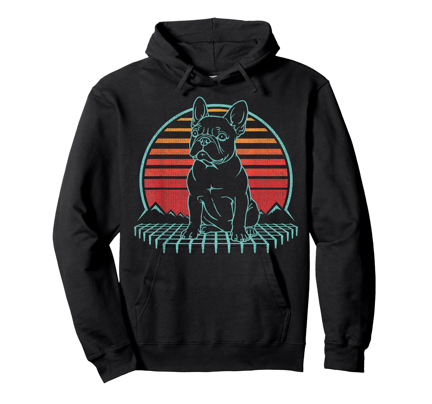 French Bulldog Lover Frenchie Dog Retro Vintage 80s T-Shirt