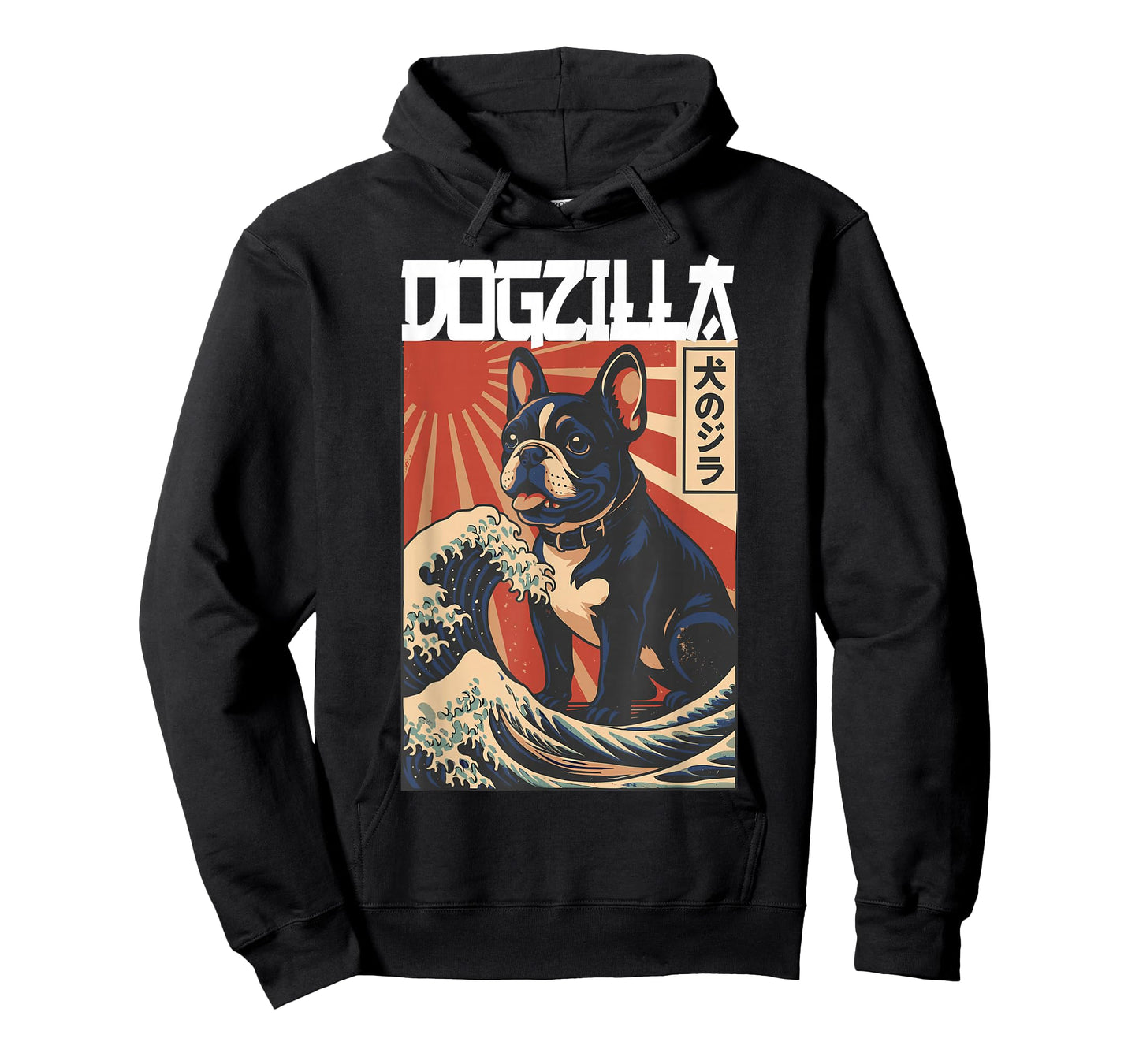 Japanese Dog French Bullog Dogzilla T-Shirt