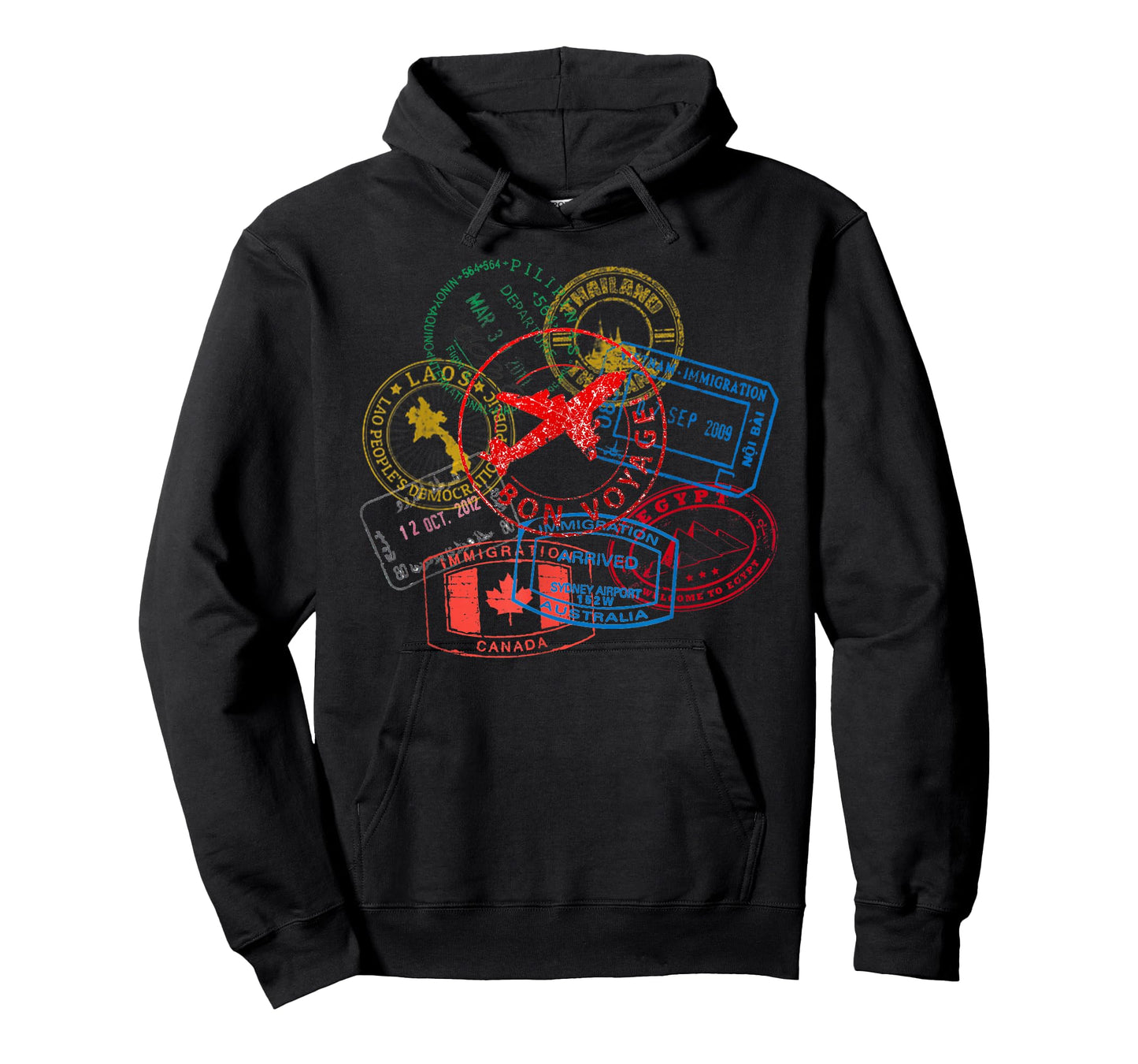 Bon Voyage Travel Stamp T-Shirt T-Shirt
