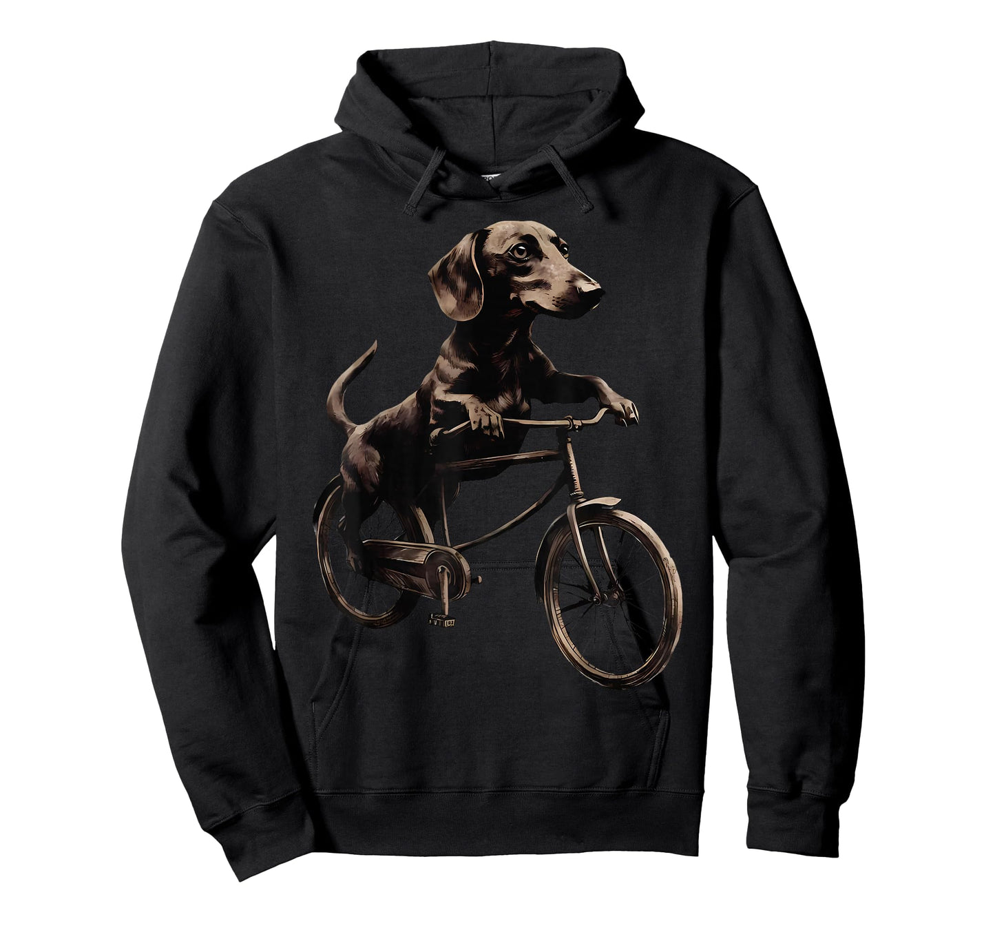 Dachshund Riding A Bike Bicycle Cycling Dachshund Dog Lover T-Shirt for Men Women Kids