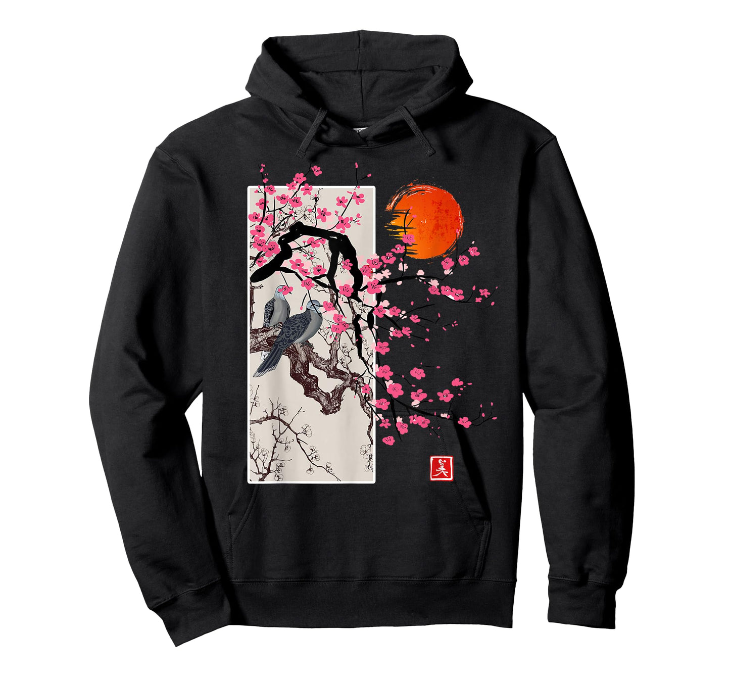 Vintage Sakura Blossom Japanese Cherry Scenery Gift Tee T-Shirt
