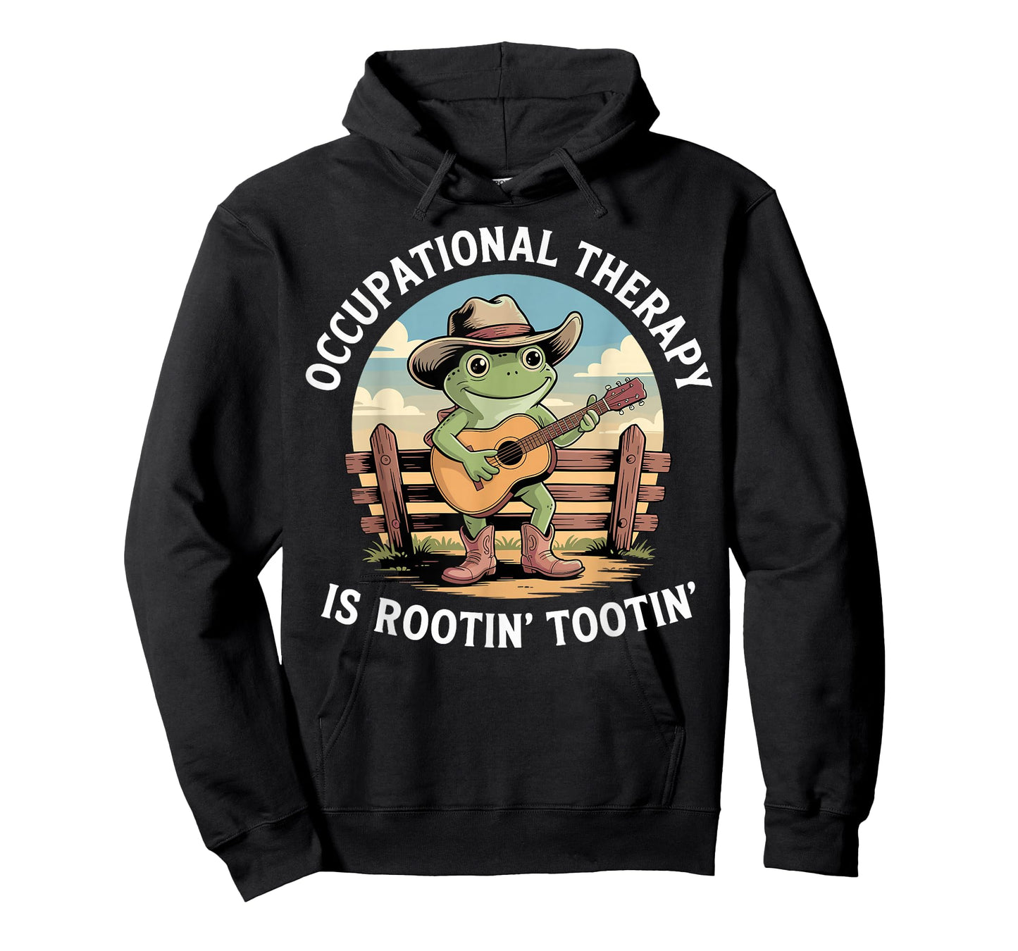 Occupational Therapy is Rooting Tooting Western Frog OT OTA T-Shirt