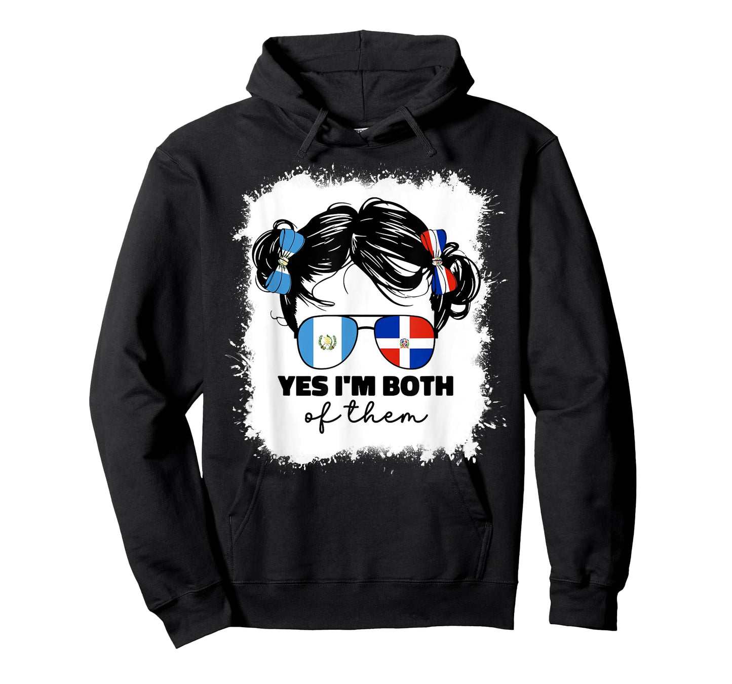 Half Dominican And Guatemalan Guatemala Flag Kids Girls Mix T-Shirt