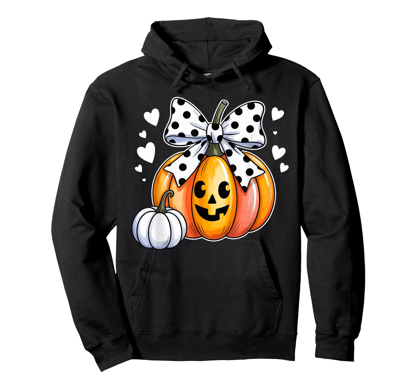 Cute Pumpkin Bow Halloween Spooky Mama Mom Fall Vibes T-Shirt