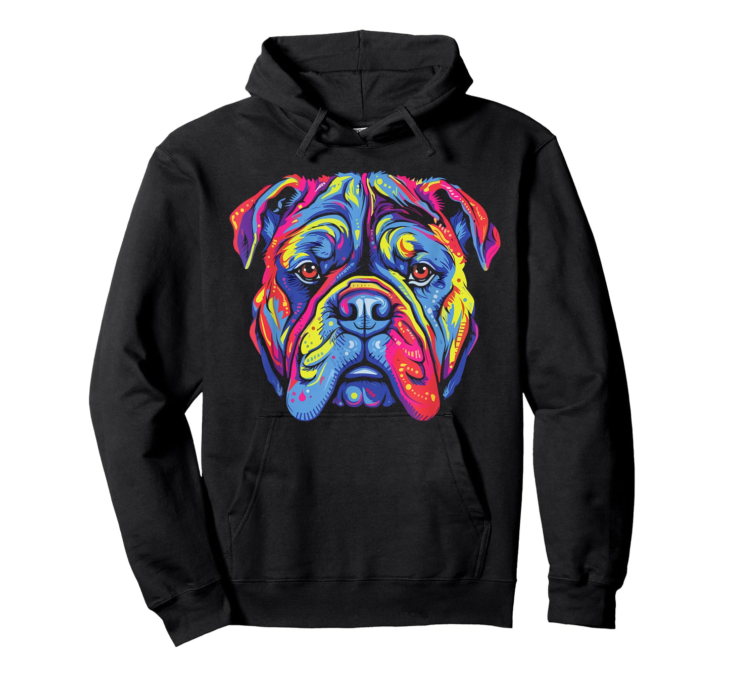 Watercolour Colourful Alapaha Blue Blood Bulldog Dogs T-Shirt
