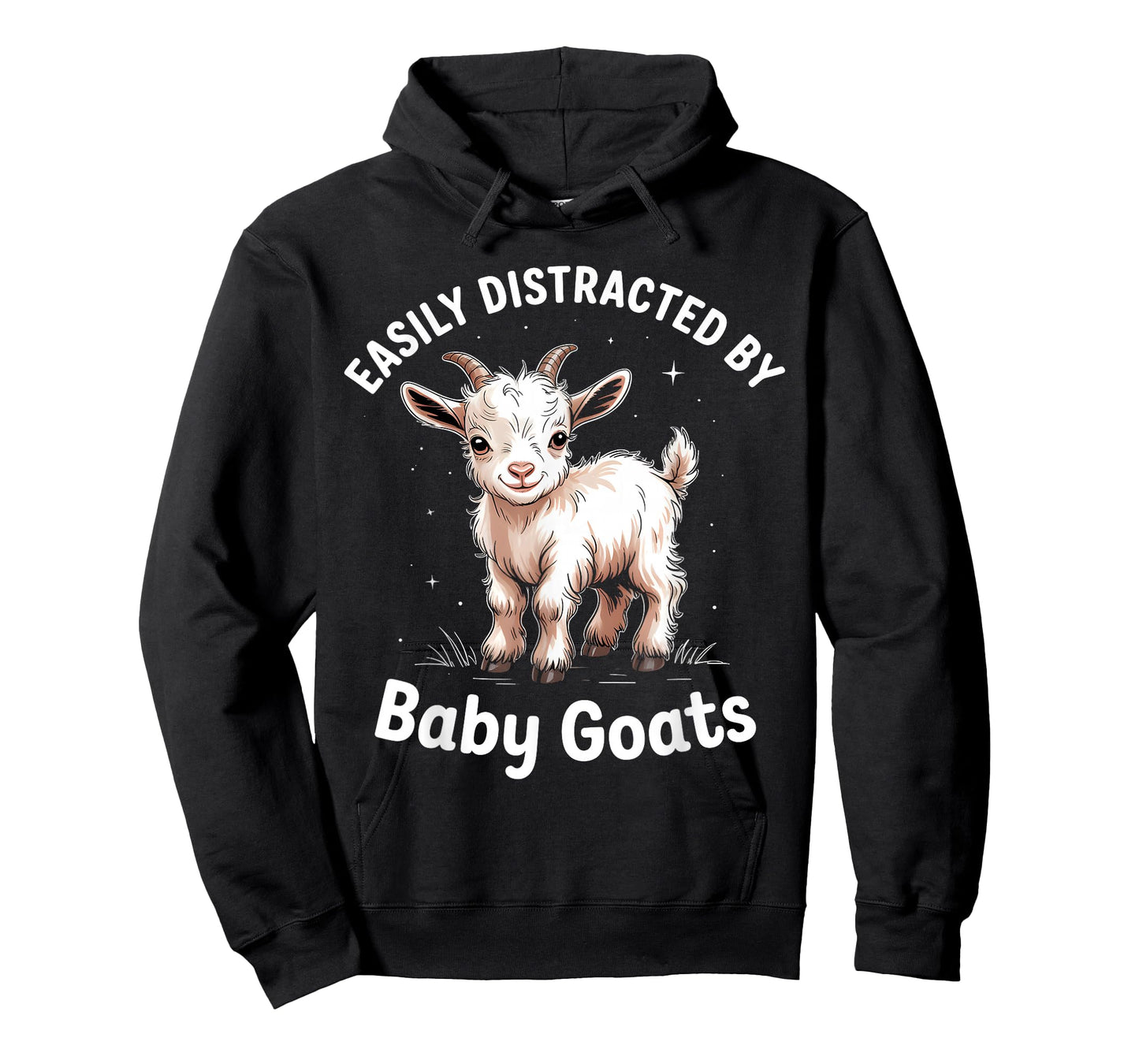 Easily Distracted by Baby Goats Funny T-Shirt