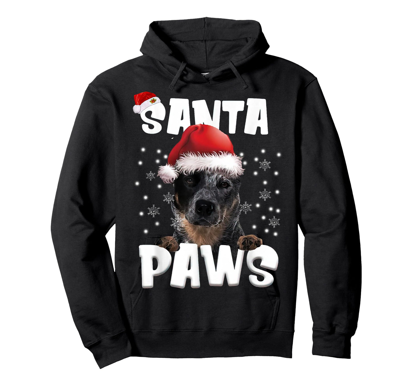 Funny Blue Heeler Christmas Lights Tree Dog Lover Xmas Men Women T-Shirt