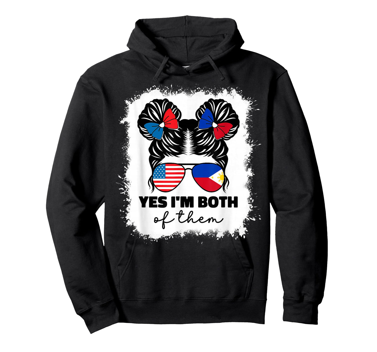 Half American Half Filipino Philippines Usa Flag Kids Girl T-Shirt