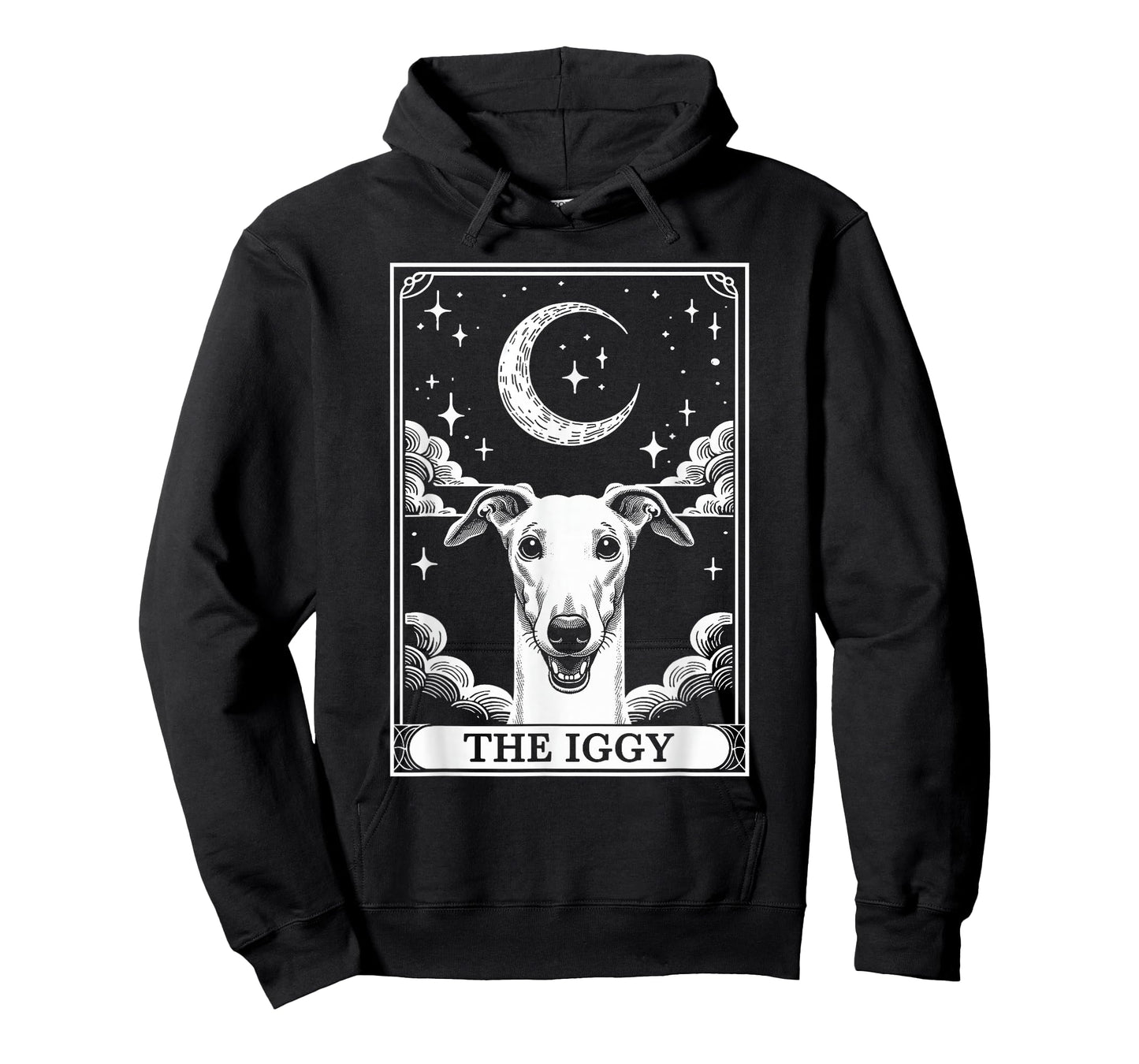 Tarot Card Vintage Crescent Moon Italian Greyhound Dog Mom T-Shirt