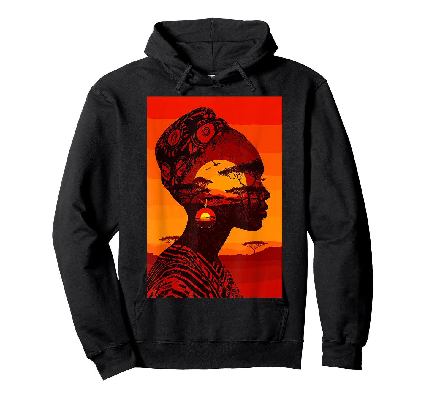 Africa Sunset Silhouette African Safari Tradition Savanna T-Shirt