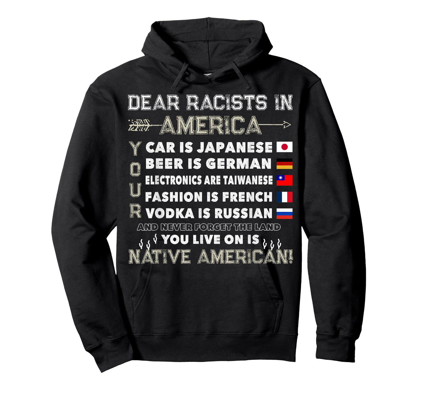 Dear Racists in America You Live On is Native American T-Shirt