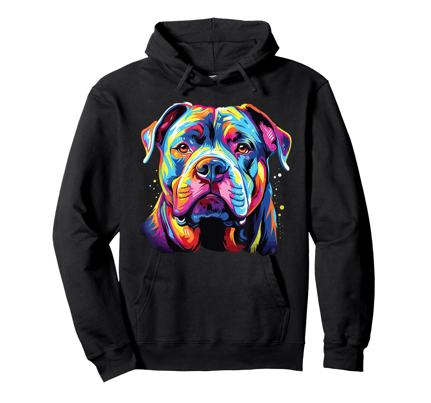 Watercolor Colorful American Bulldog Dog T-Shirt