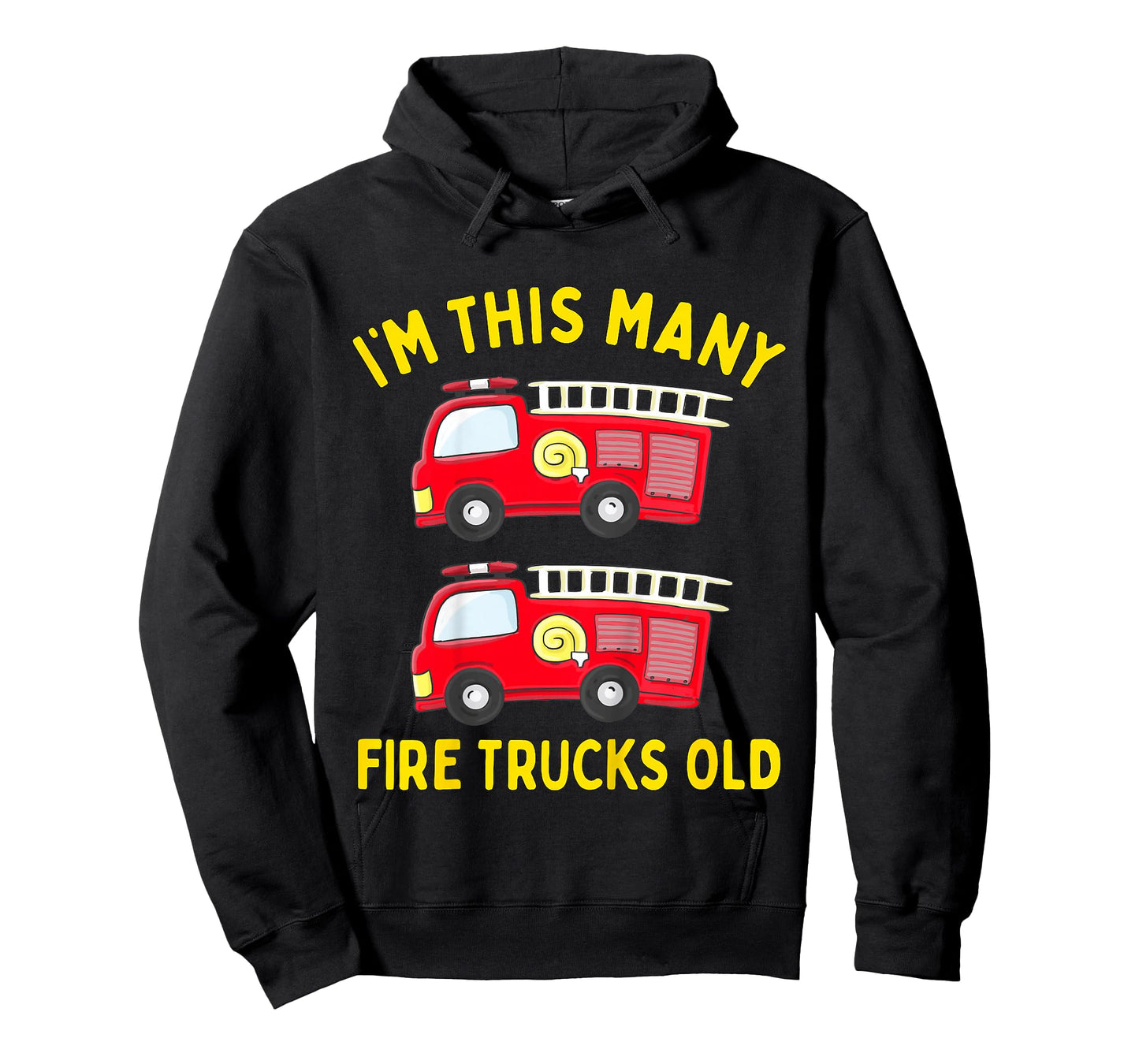 Kids Fire Truck 2nd Birthday Boy Toddler Firefighter 2 Two T-Shirt