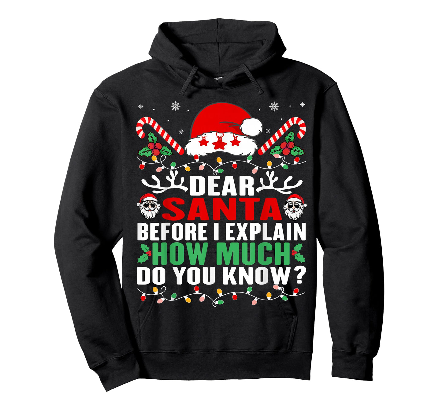 Funny Christmas Kids Adults Dear Santa I Can Explain T-Shirt