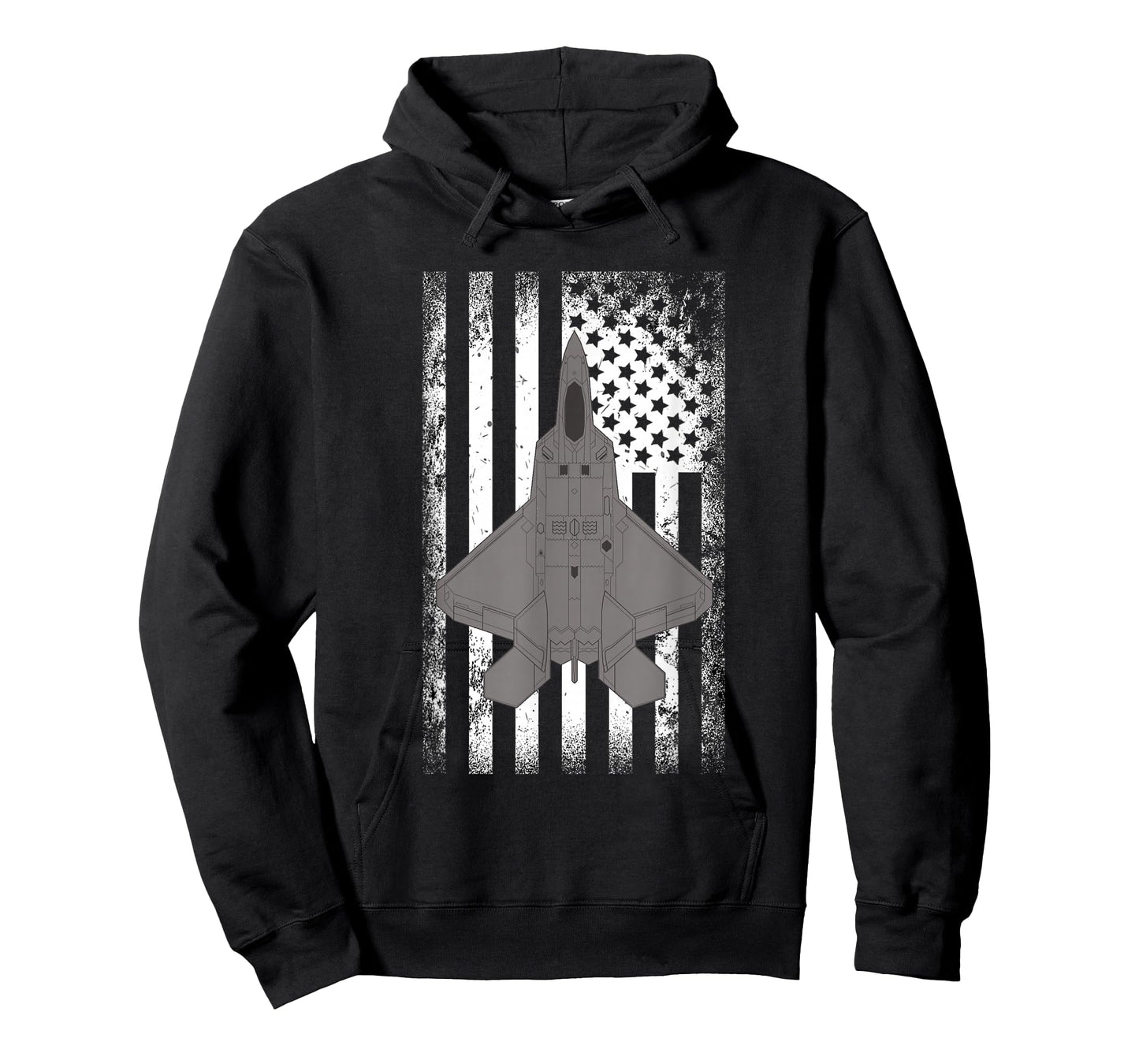 F-22 Raptor Jet American Flag Military Airplane T-Shirt