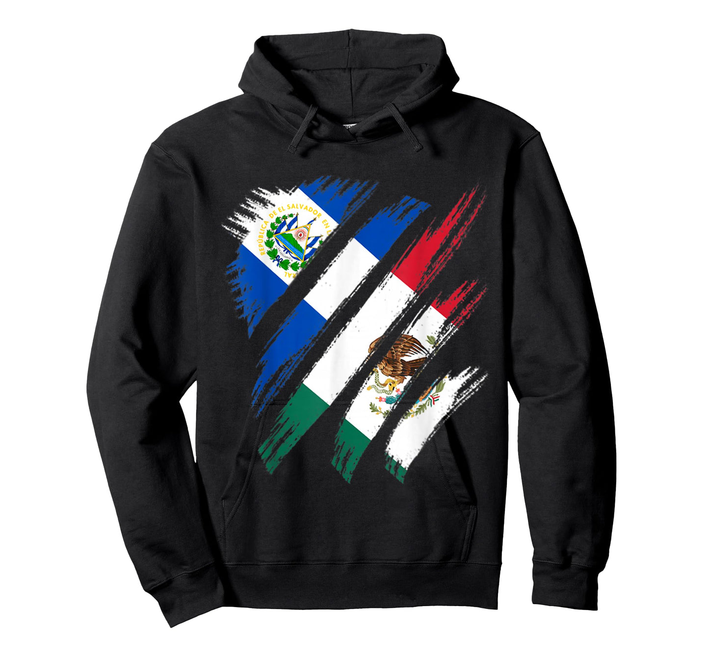 El Salvador Flag Mexico Grown Patriot Country Stripes T-Shirt