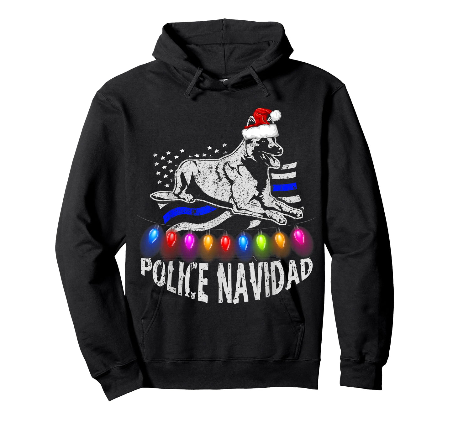 Police Christmas Navidad Shirt for Law Enforcement Malinois