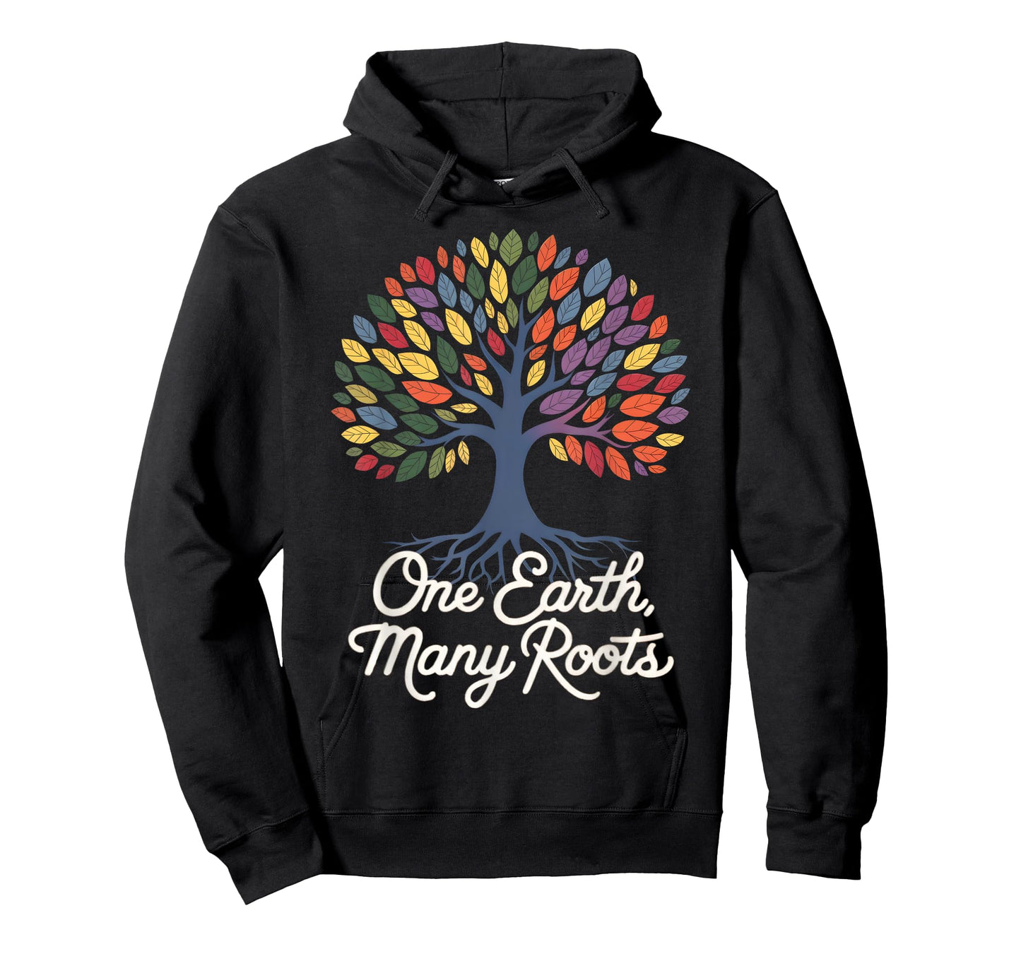 One Earth Many Roots Eco-Friendly Cultural Diversity Tree T-Shirt