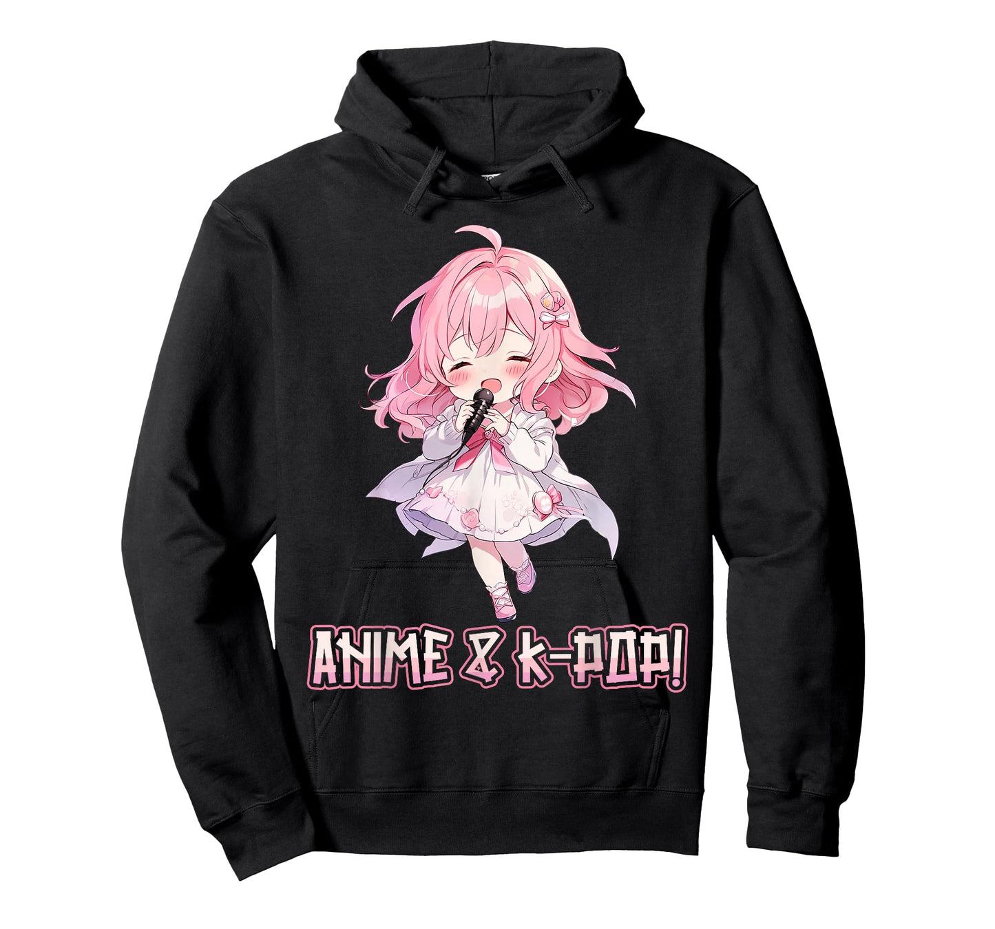 Anime and K-Pop Korean Pop Music Girl KPop Anime K-Pop Lover T-Shirt