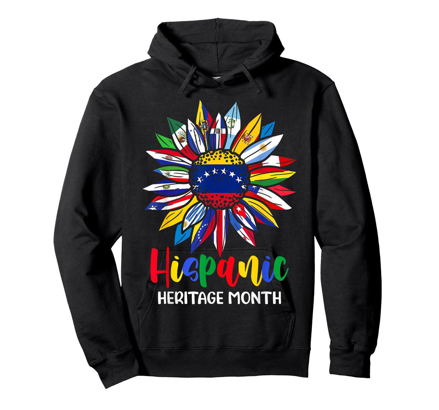 Hispanic Heritage Month Venezuela Flag Sunflower Latino Flag T-Shirt