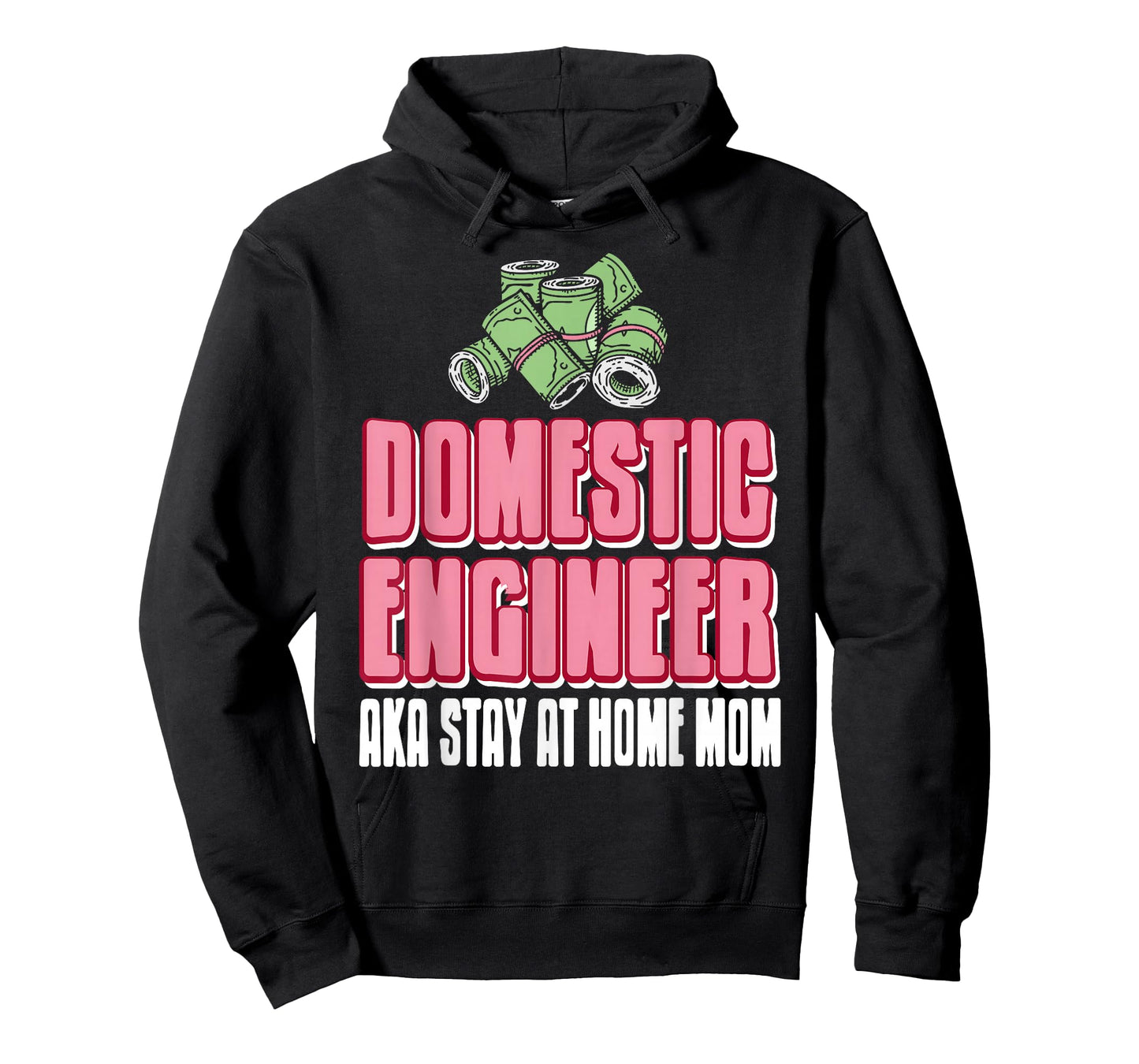 Domestic Engineer Stay Home Mom Funny Humor Quote T-Shirt