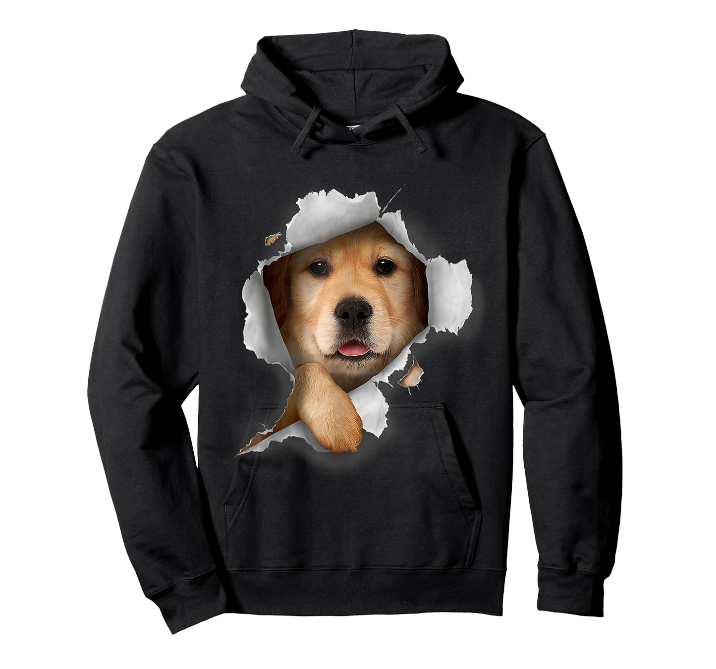 Golden Retrieve Breakout 3D Dog Lover Graphic Funny T-Shirt