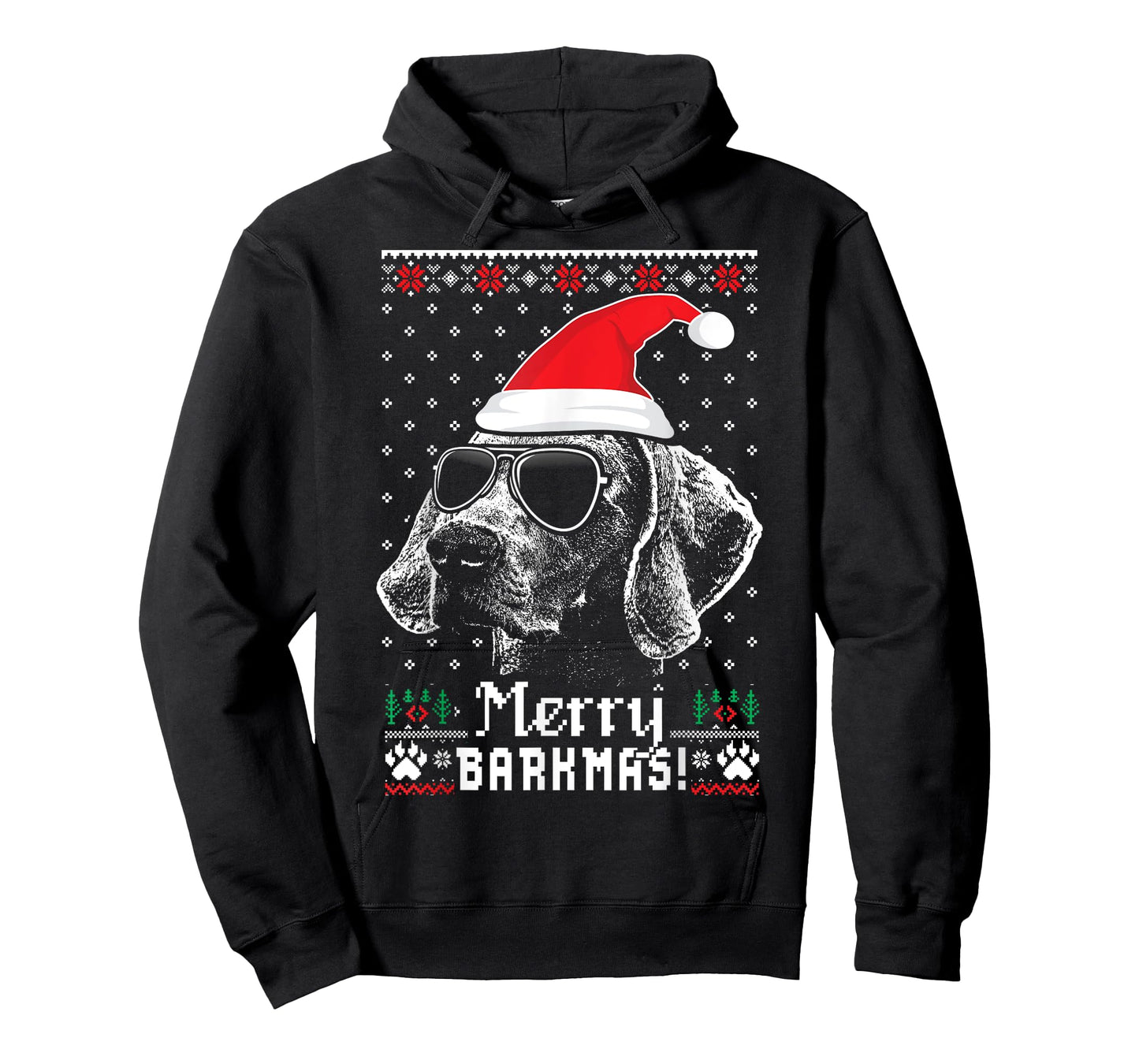 Weimaraner Merry Barkmas Christmas T-Shirt
