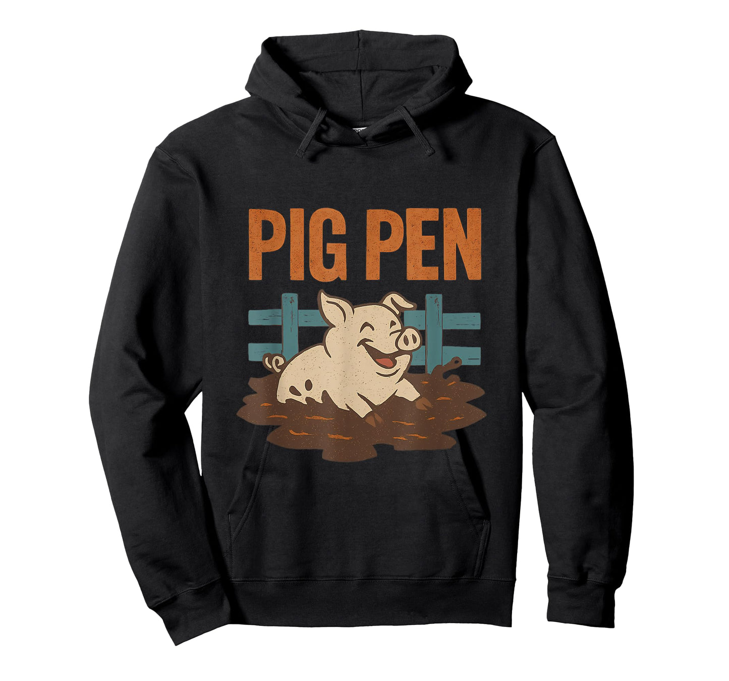 Pig Pen Rustic Farm Humor Grunge Graphic T-Shirt